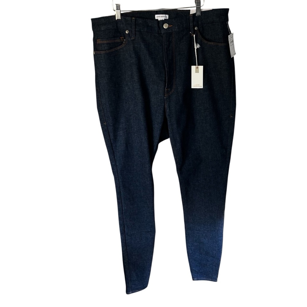 NEW Good American Good Legs Long Jeans Blue Size 20 Skinny Calik Denim Tall - Picture 4 of 16